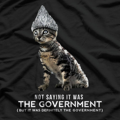 Conspiracy Cat Meme Humor T-Shirt