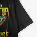 Funny Just the Tip I Promise Pool Cue Billiards Humor T-Shirt
