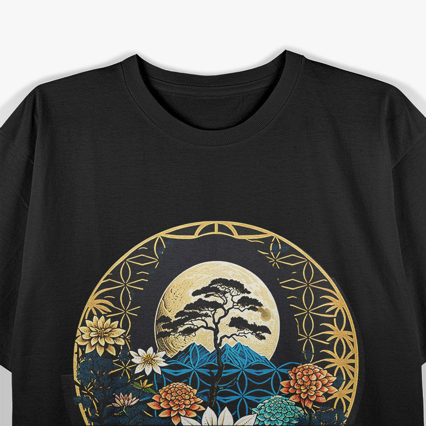 Geometry Flower - Sacred Symmetry & Nature T-Shirt