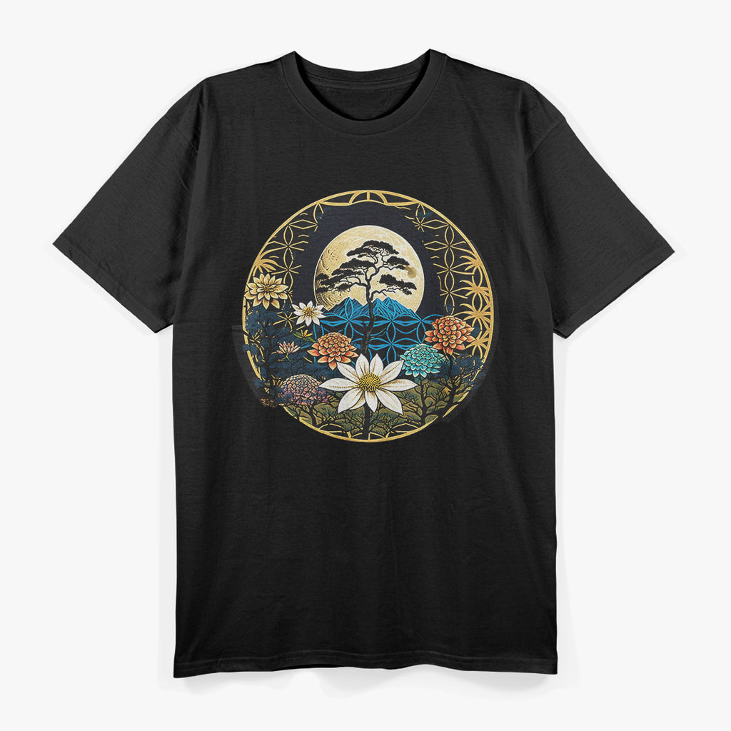 Geometry Flower - Sacred Symmetry & Nature T-Shirt