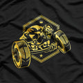 Gorilla Workout Fitness Bodybuilding Gym Beast Gold T-Shirt