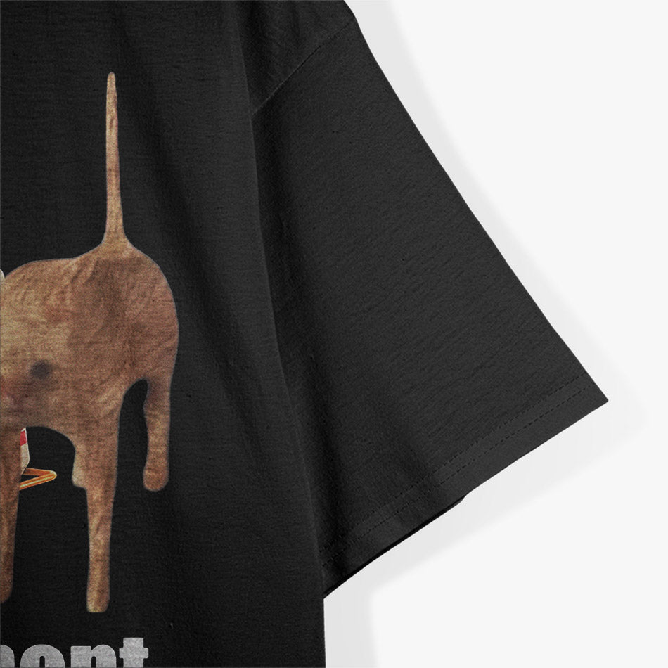 Weird Meme Cat – I Eat Cement Funny Graphic T-Shirt