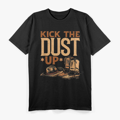 Kick the Dust Up – Vintage Cowboy Line Dancing Country Style Love T-Shirt