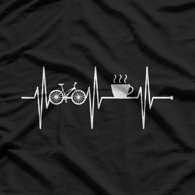 Bicycling and Coffee Lover Cycling Biking T-Shirt