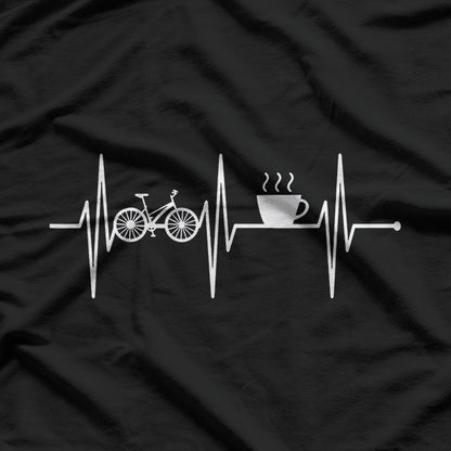 Bicycling and Coffee Lover Cycling Biking T-Shirt