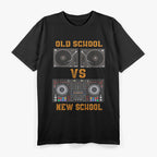 Old School DJ VS New School DJ Equipment Table T-Shirt