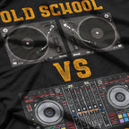 Old School DJ VS New School DJ Equipment Table T-Shirt