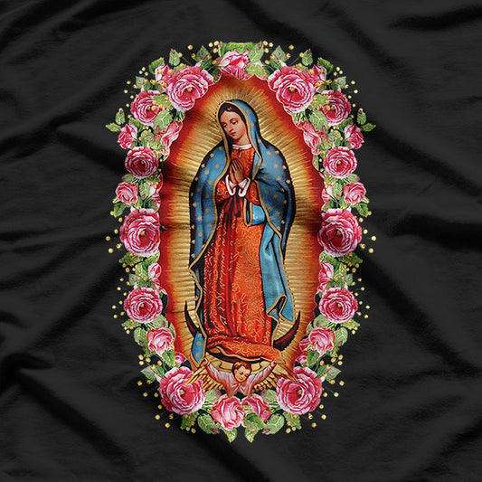 Our Lady of Guadalupe Virgin Mary Religious Spiritual Graphic T-Shirt