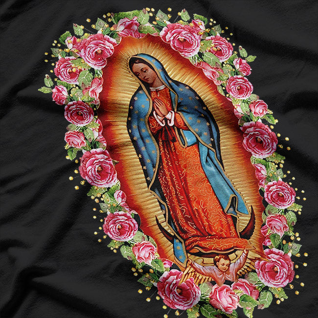 Our Lady of Guadalupe Virgin Mary Religious Spiritual Graphic T-Shirt