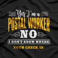 Postal Worker Funny Mail Carrier Mailman Post Office T-Shirt