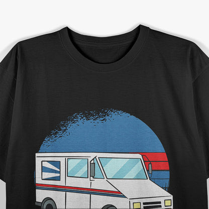 Trucker Postal Carrier – Mailman Delivery Route Graphic Love T-Shirt