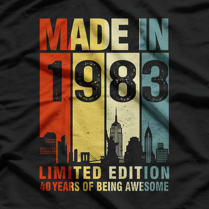 Made in 1985 Limited Edition 39 Years of Awesomeness T-Shirt