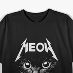 Meowtal – Black Cat Rocker Metalhead T-Shirt