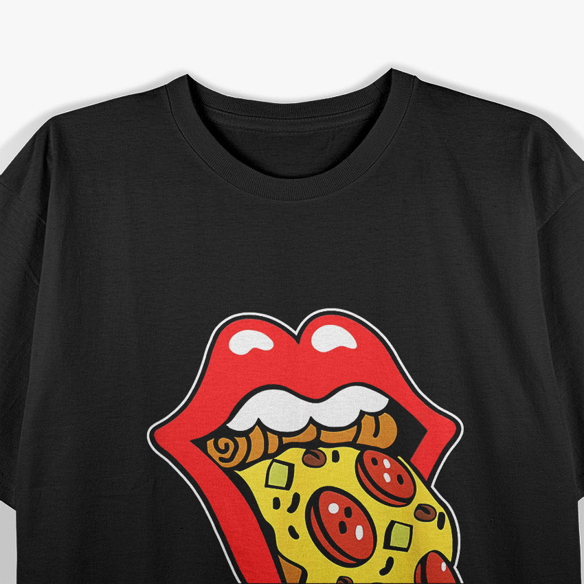 Pizza Mouth Lips – Funny & Cool Food Lover’s T-Shirt