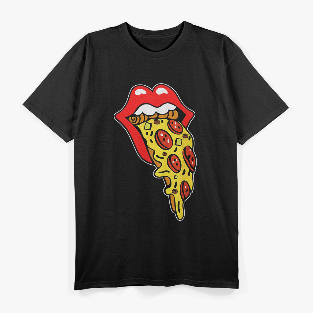 Pizza Mouth Lips – Funny & Cool Food Lover’s T-Shirt