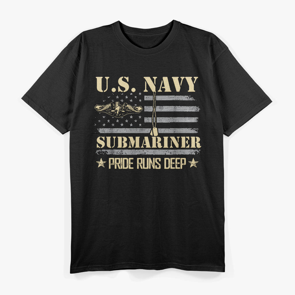 U.S. Navy Submariner – Pride Runs Deep Silent Service T-Shirt