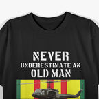 Vietnam Veteran Military Vet USA American Flag T-Shirt