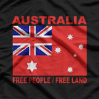 Vintage 1901 Australian Heritage Flag Print T-Shirt