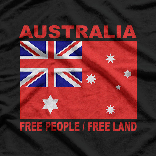 Australian Flag  Proud Aussie Heritage Graphic  T-Shirt