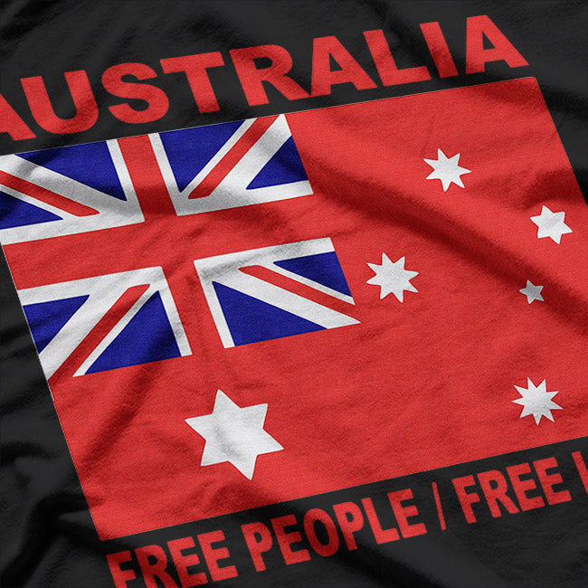 Vintage 1901 Australian Heritage Flag Print T-Shirt