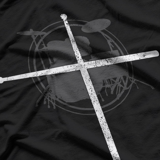 Christian Drummer: Drumsticks & Cross Faith Beat T-Shirt