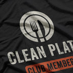 Clean Plate Club Member Funny Food Lover T-Shirt