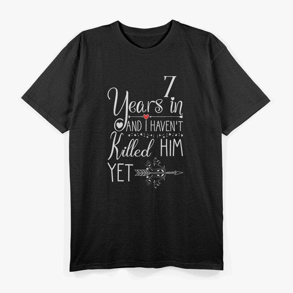 7th Wedding Anniversary: Celebrating 7 Years of Love T-Shirt