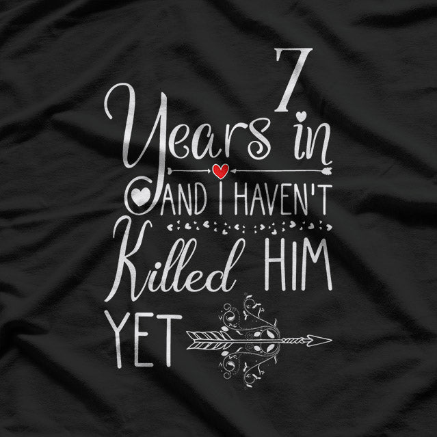7th Wedding Anniversary: Celebrating 7 Years of Love T-Shirt
