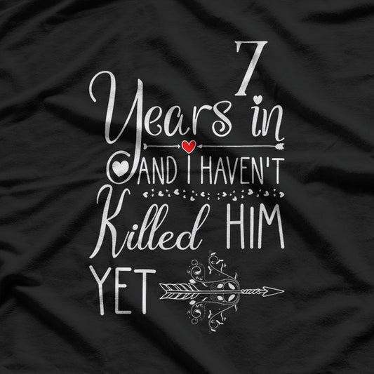 7th Wedding Anniversary: Celebrating 7 Years of Love T-Shirt