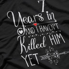 7th Wedding Anniversary: Celebrating 7 Years of Love T-Shirt