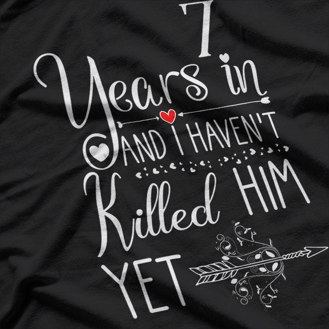 7th Wedding Anniversary: Celebrating 7 Years of Love T-Shirt