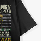 Vietnam War Veterans Memorial Day Honor the 58,479 T-Shirt