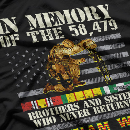 Vietnam War Veterans Memorial Day Honor the 58,479 T-Shirt