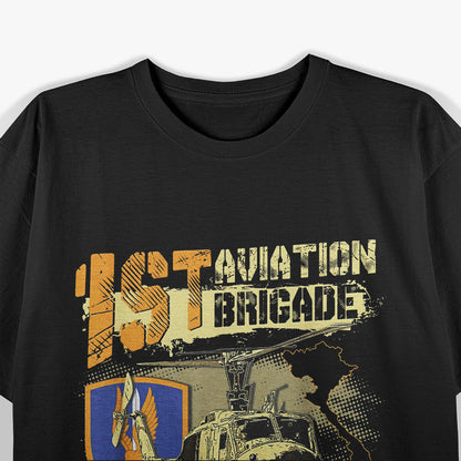 1st Aviation Brigade Military Insignia T-Shirt
