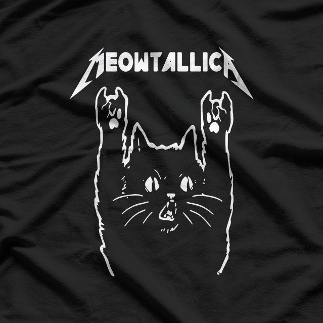Meowtallica: The Black Cat Album Parody T-Shirt