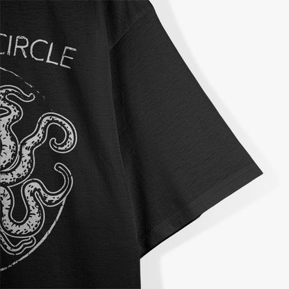 Perfect Circle Octopus: Mysterious & Nautical Aesthetic T-Shirt
