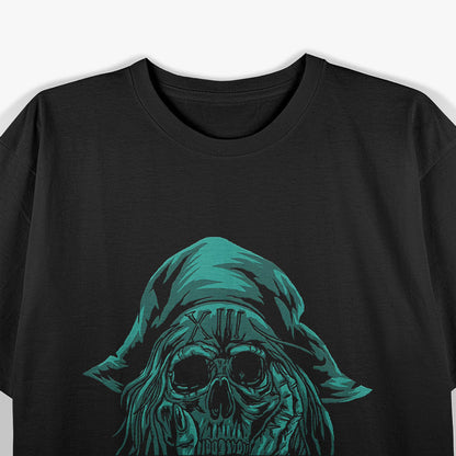 Pirate Skull & Crossbones Buccaneer Sailor Nautical Design T-Shirt