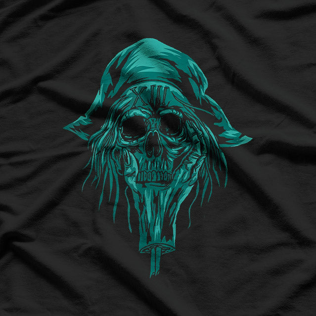 Pirate Skull & Crossbones Buccaneer Sailor Nautical Design T-Shirt