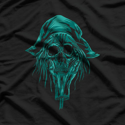 Pirate Skull & Crossbones Buccaneer Sailor Nautical Design T-Shirt