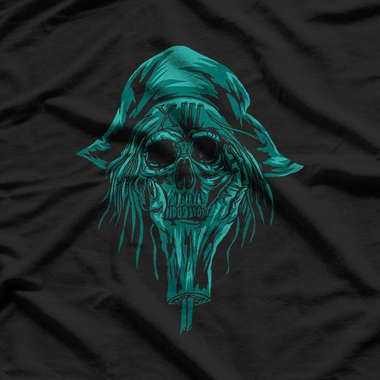 Pirate Skull & Crossbones Buccaneer Sailor Nautical Design T-Shirt