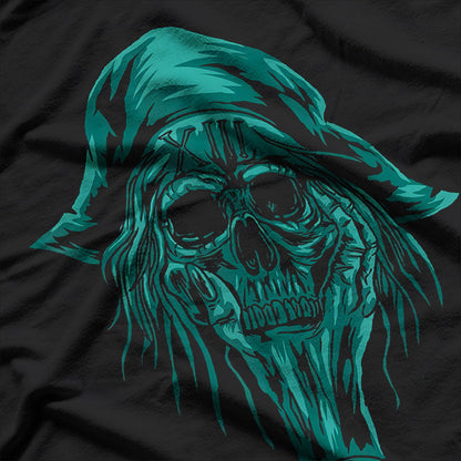 Pirate Skull & Crossbones Buccaneer Sailor Nautical Design T-Shirt