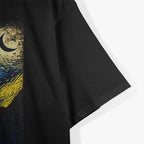 Raccoon Howling at the Moon – Starry Night Van Gogh-Inspired T-Shirt