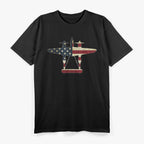 Retro USA Aircraft – Warbird Military Aviation T-Shirt