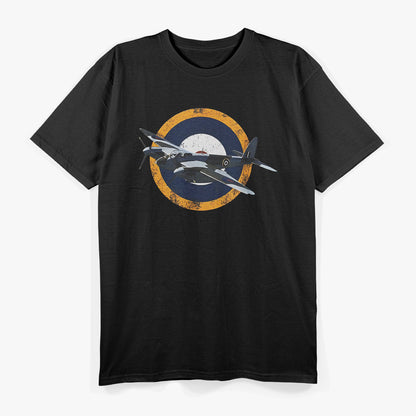 Vintage Aircraft RAF Mosquito WW2 Fighter Bomber Plane T-Shirt