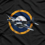 Vintage Aircraft RAF Mosquito WW2 Fighter Bomber Plane T-Shirt