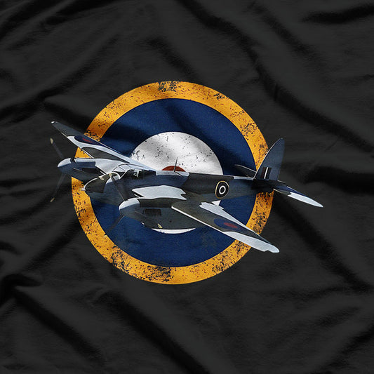 Vintage Aircraft RAF Mosquito WW2 Fighter Bomber Plane T-Shirt