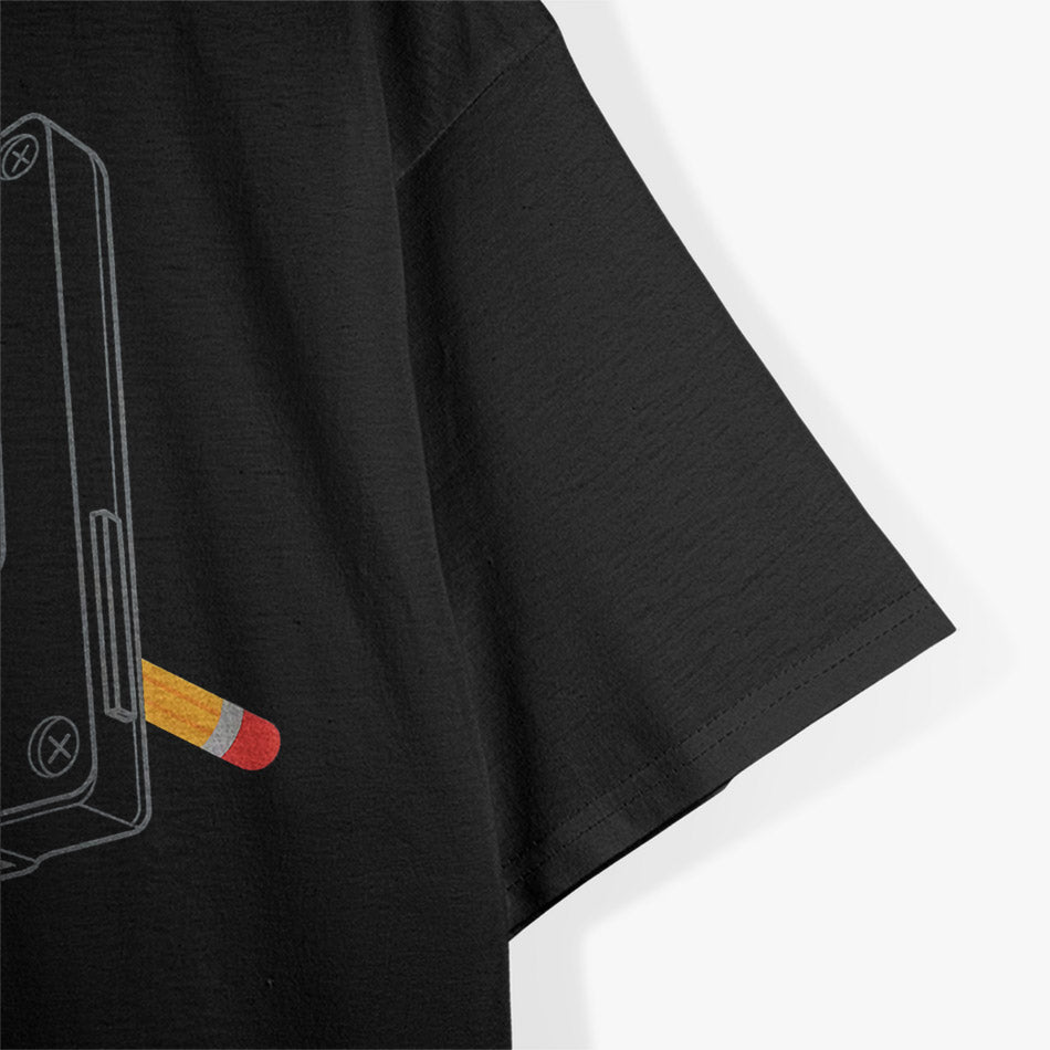 Cassette with Pencil: Retro Vibes T-Shirt