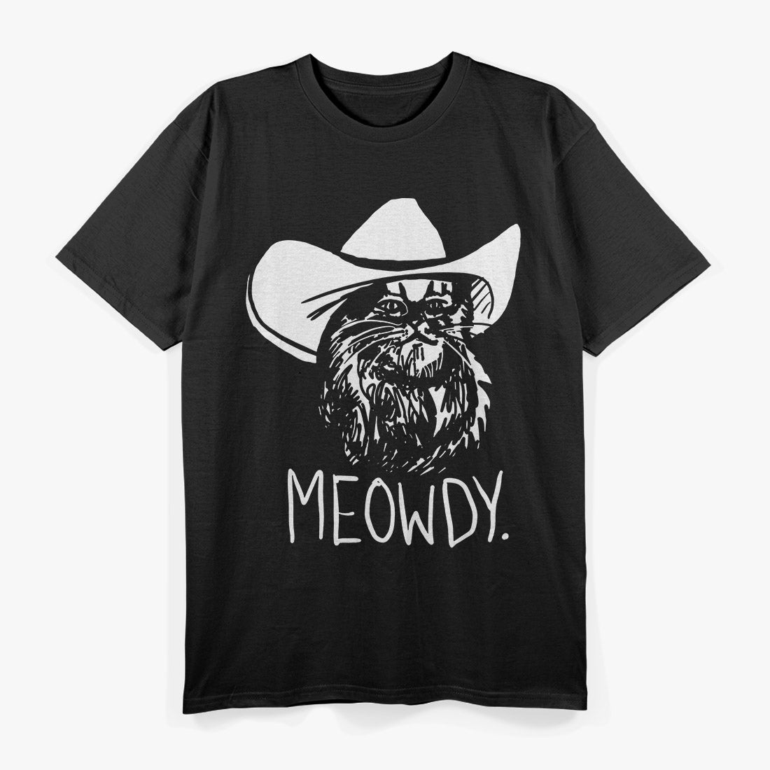 Meowdy Texas Cat Funny Cowboy Western Country Rodeo Meme T-Shirt