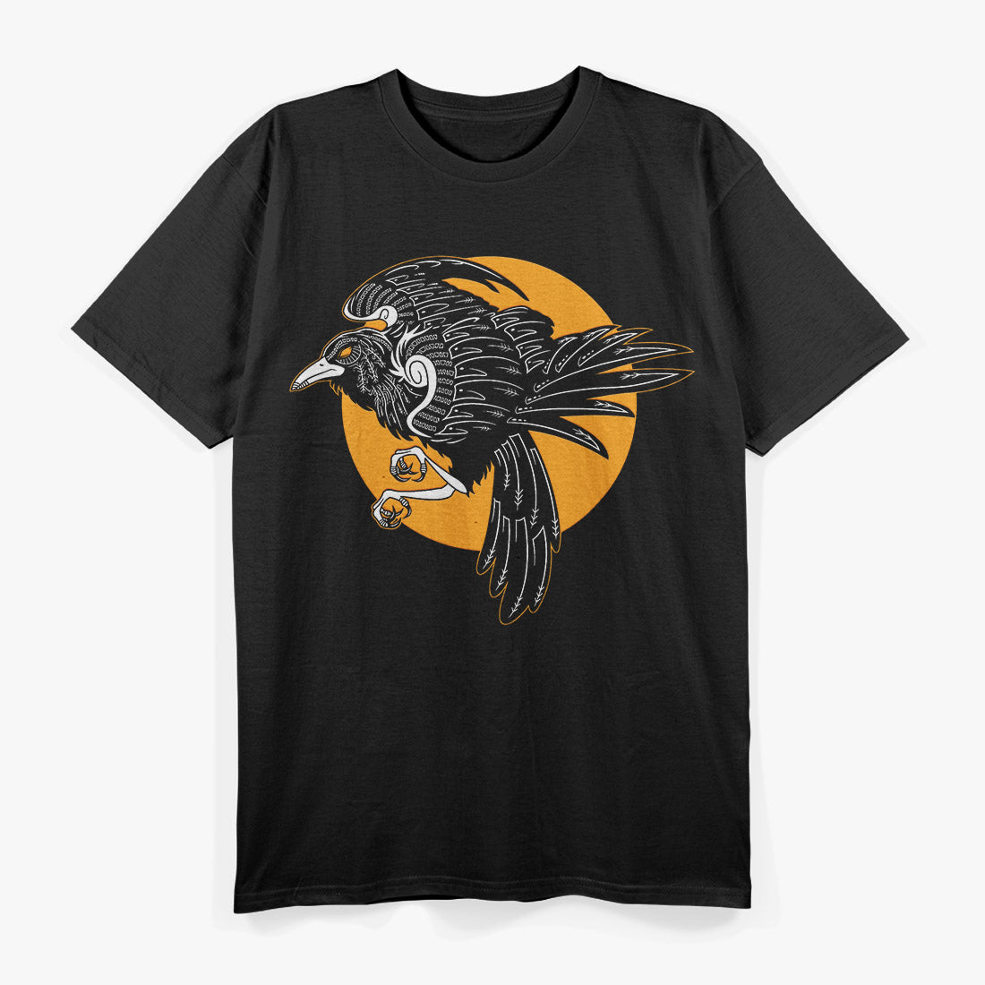 Raven Viking Mythology Norse Crow Nordic Bird Symbol T-Shirt