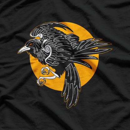 Raven Viking Mythology Norse Crow Nordic Bird Symbol T-Shirt